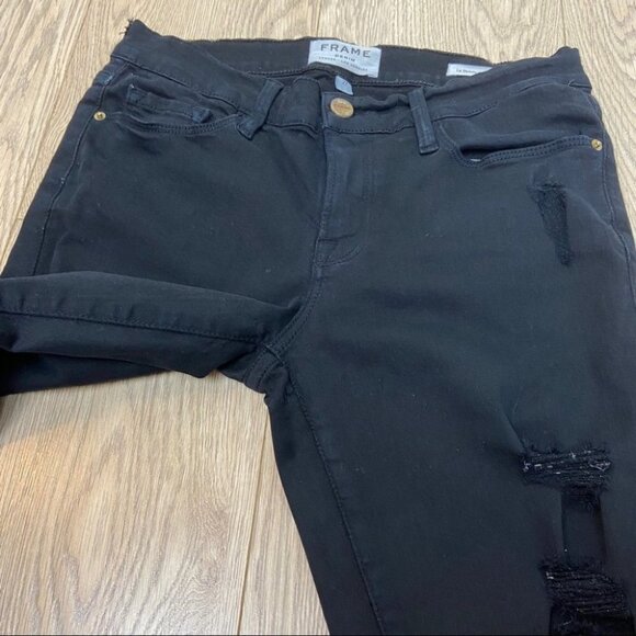 Frame Denim  Le Skinny de Jeanne Color Ripped Jeans - Picture 8 of 8